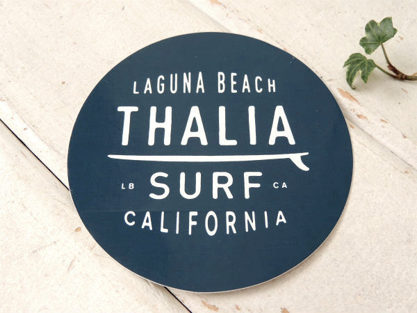 【THALIA/ラグナビーチ】サーフショップ・カリフォルニア・ステッカー/ネイビー/サーフィン