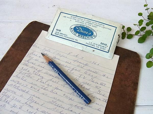 オートパーツ・アドバタイジング・ヴィンテージ・クリップボード/バインダー USA