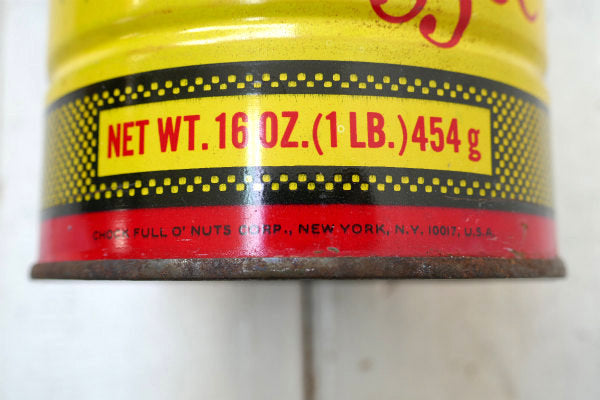 Chock full o'Nuts Coffee ニューヨーク ヴィンテージ コーヒー缶 カラフル