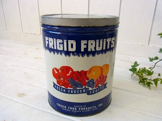【FRIGID FRUITS】フローズンフルーツのヴィンテージ・ティン缶　USA