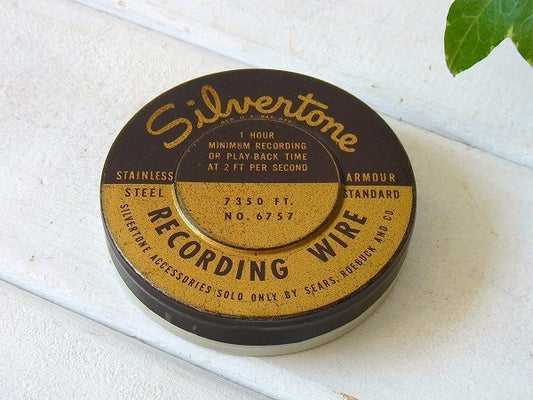 【SEARS】ワイヤーレコーダー・ティン製・ヴィンテージ・ティン缶 USA