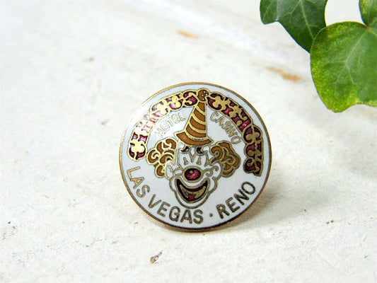 【ラスベガス・カジノホテル】70's~CIRCUS CIRCUS・ピエロ・ヴィンテージ・ピンバッジ