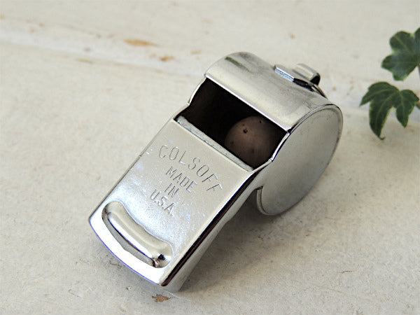 COLSOFF・MADE IN U.S.A. ヴィンテージ・ホイッスル・呼び笛・メタル製