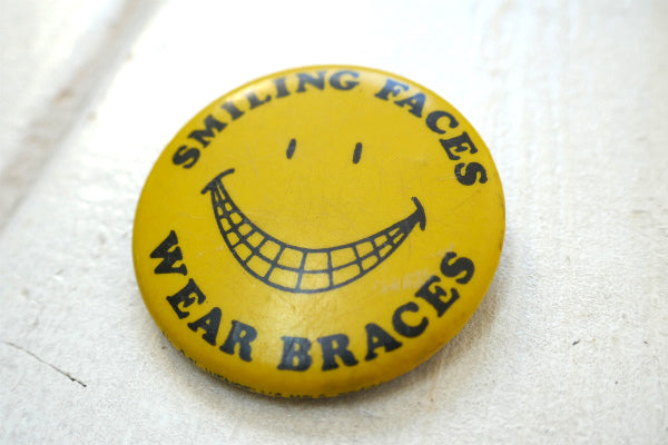 1970s スマイル  SMILING FACES  ヴィンテージ・缶バッジ アクセサリー US