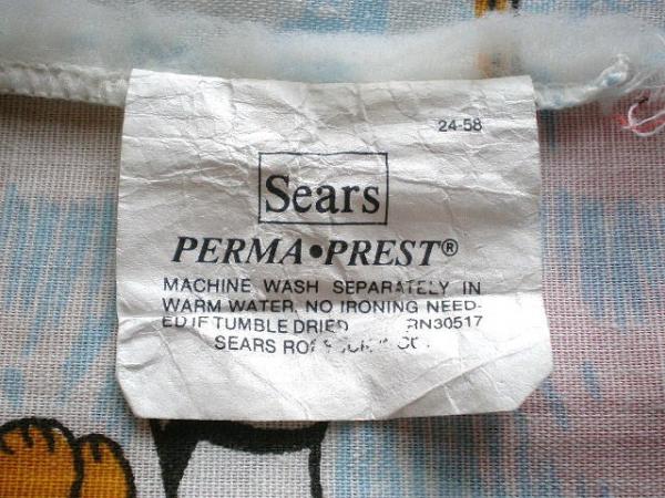 【ANNIE】アニー・80’sヴィンテージ・ユーズドシーツ(1/2) USA