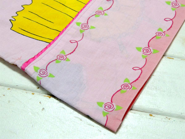 【ディズニープリンセス】シンデレラ&オーロラ姫&美女と野獣のベル・USEDピロケース・枕カバー