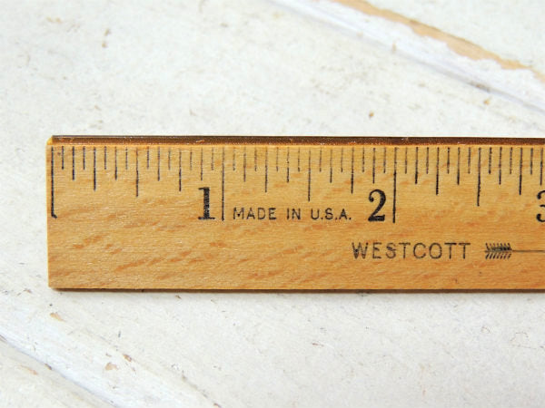WESTCOTT インチ&センチ 木製 ヴィンテージ 定規 ルーラー 物さし USA