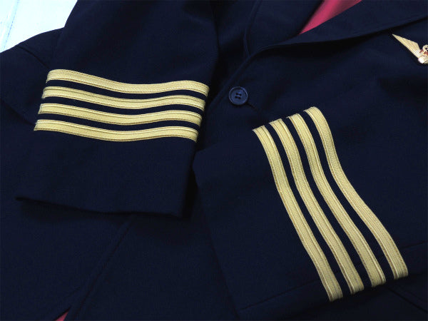 TWA トランスワールド航空　飛行機　制服　機長　パイロット　ジャケット　ヴィンテージ　コスプレ 衣装 古着