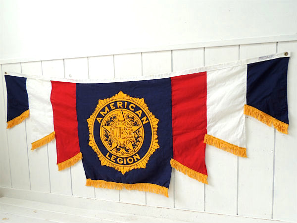【USミリタリー】AMERICAN　LEGION・ヴィンテージ・フラッグ・サイン・旗・垂れ幕
