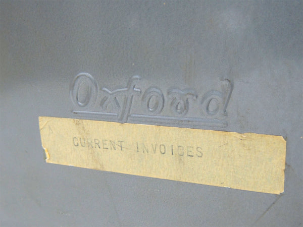 【OXFORD】グレー・メタル製・ヴィンテージ・ファイルケース・書類ケース・引き出し USA