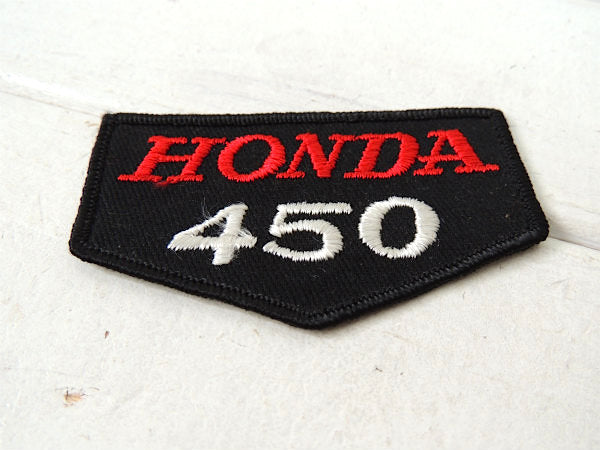 【US・ホンダ・HONDA 450】ヴィンテージ・刺繍ワッペン・バッジ・アクセサリー