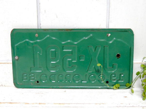 コロラド州 1968’s・JX-591・ビンテージ・ナンバープレート・カーライセンス・USA