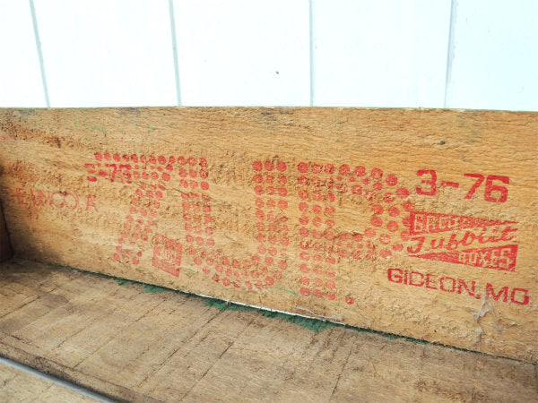 【7up】セブンアップ・炭酸ドリンク・緑色・70'ヴィンテージ・木箱/ウッドボックス USA