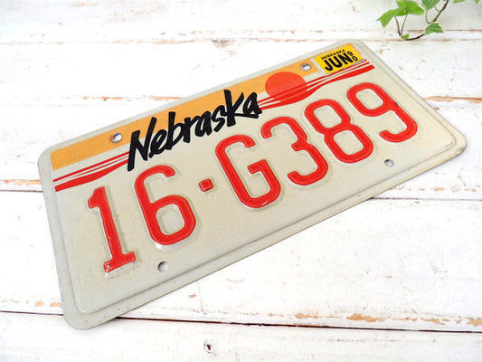 【Nebraska・ネブラスカ州】②ヴィンテージ・ナンバープレート・カーライセンスプレート・USA