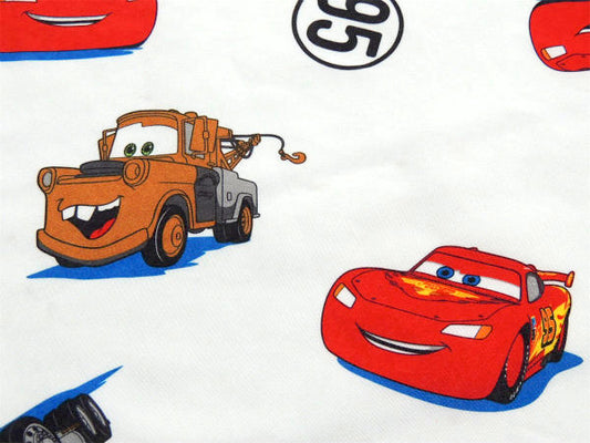 【カーズ】CARS・ライトニング マックィーン&メーター&95柄・ユーズドシーツ(フラットタイプ)