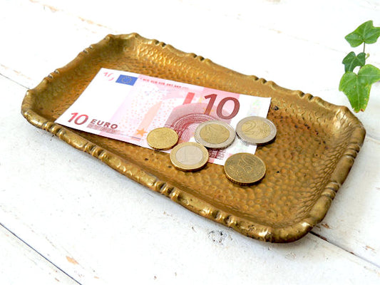 【ドイツ・GERMANY】真鍮製・アンティーク&オールド・トレイ・皿/マネートレイ