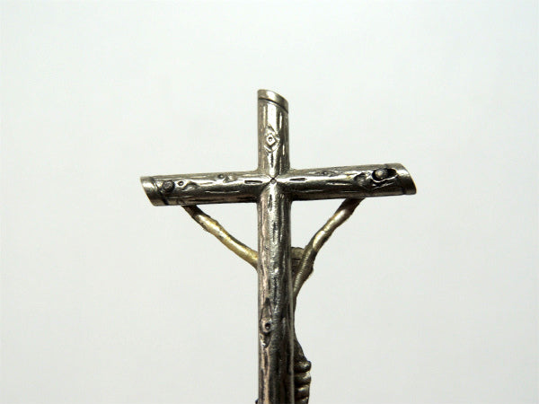 【金属製×大理石】細工・アンティーク・クロス・十字架・キリスト・教会・USA
