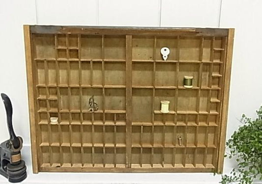 木製 アンティーク・プリンタートレイ/引出し/飾り棚 USA