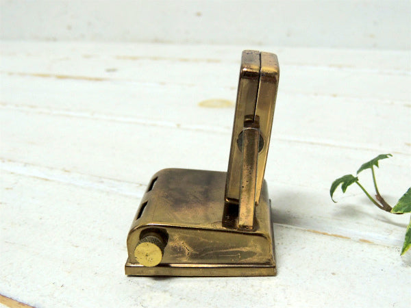 【ゴールドトーン】真鍮製・回転式・アンティーク・デスクカレンダー・卓上カレンダー ・里帰り品