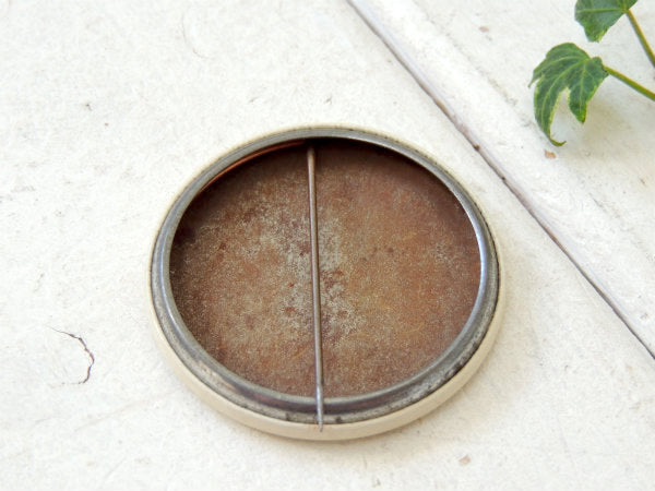 35星条旗・KEEP AMERICA COMPETITIVE・メッセージ付き・ヴィンテージ・缶バッジ