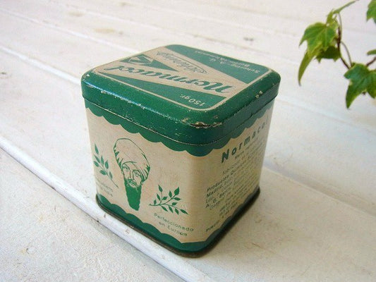 【Normacol】スペイン・小さなアンティーク・ティン缶/ブリキ缶