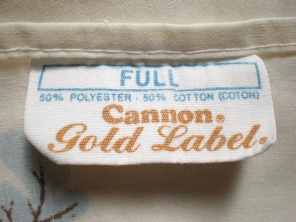 CANNON社 蝶々&花柄ヴィンテージ・シーツ