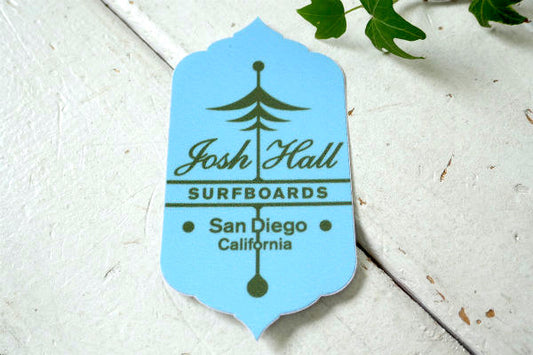 Josh Hall ジョシュホール サーフボード  カリフォルニア サンディエゴ 限定 ステッカー 水色