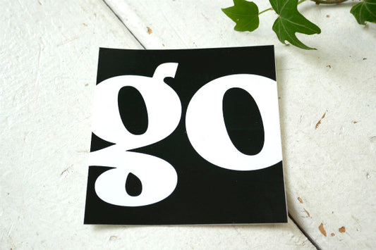 パタゴニア patagonia ブラック×ホワイト ゴー go ステッカー ブラックホール バッグ ステッカー 非売品