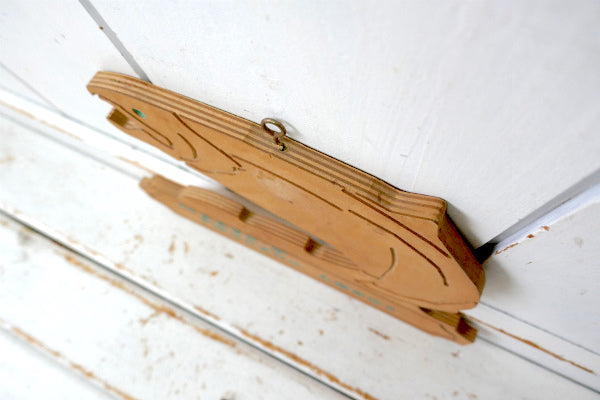 MARIK'S FISHING LODGE 木製 ヴィンテージ ウッドサイン 看板 ハンドメイド フィッシング 魚釣り