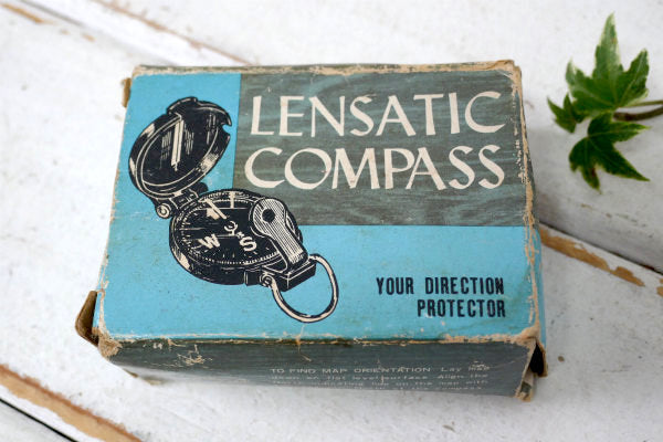 Lensatic Compass デッドストック ヴィンテージ 方位磁石 コンパス アウトドア キャンプ