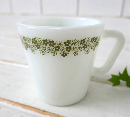 PYREX オールドパイレックス スプリングブロッサム ミルクガラス製 ヴィンテージ マグカップ 食器