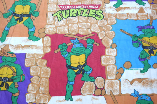 ミュータント タートルズ 亀の忍者 アメコミ アメリカ製 80’s ヴィンテージ ユーズドシーツ(ボックスタイプ)