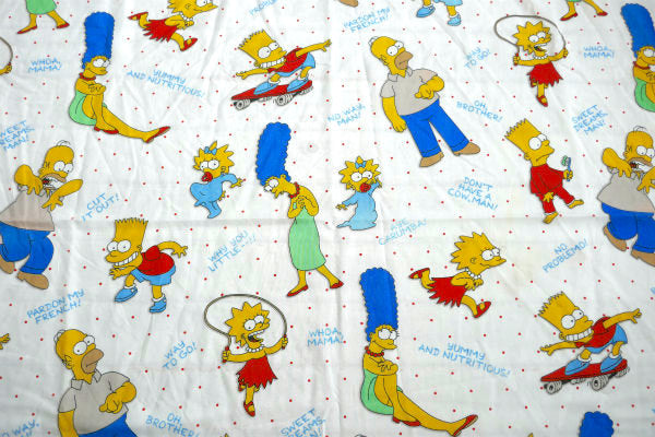 シンプソンズ The Simpsons アメコミ ヴィンテージ ユーズドシーツ ボックスタイプ アメリカ製