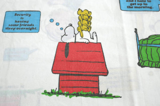 スヌーピー ピーナッツの仲間 ハピネス柄 ピーナッツギャング 70年代 ヴィンテージ ピローケース 枕カバー