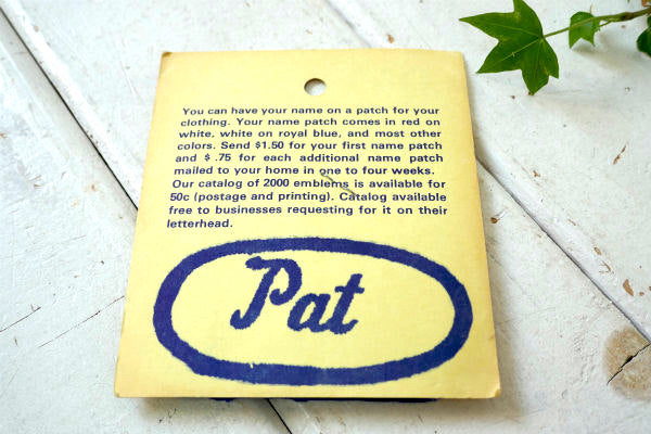 What you Saw is What you WANT! メッセージ・ヴィンテージ・ワッペン 刺繍 USA ワッペン デッドストック