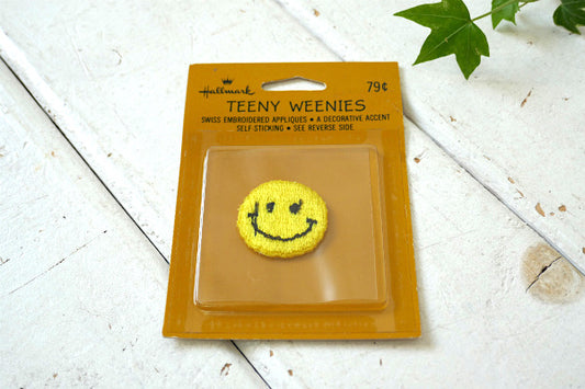 1970s・ホールマーク・個性的 スマイル・笑顔・デッドストック・ヴィンテージ・ワッペン・刺繍・USA