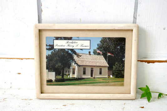 USA バースプレースハウス 1945-1953 星条旗 フラッグ 風景 写真 ・ヴィンテージ・ポストカード ハガキ・絵葉書・印刷物 歴史