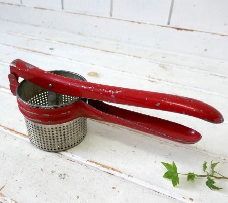 1950年代 レッド ヴィンテージ ポテトマッシャー マッシャー キッチンツール アメリカ製