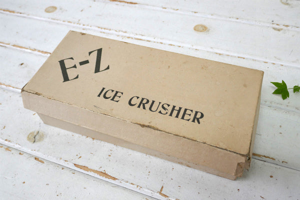BAR バーテンダー E-Z ICE CRUSHER 木製ハンマー アイスマレット ルイスバッグ ヴィンテージ アイスクラッシュ USA カクテル