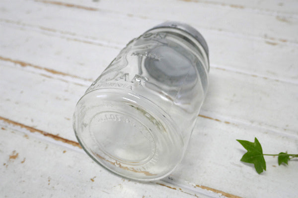 MISSION MASON  JAR California 1920's アンティーク メイソンジャー ガラス瓶 ガラスジャー 保存瓶 USA