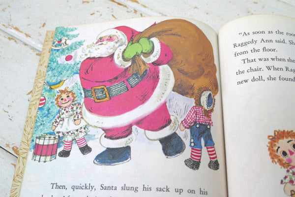 ラガディ アン＆アンディ Raggedy Ann and Andy Help Santa Claus クリスマス ヴィンテージ 絵本 ピクチャーブック USA