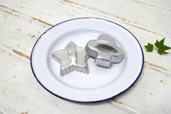 KOCKUMS コクムス スウェーデン ホーロー製 ヴィンテージ 皿 プレート 食器 ホワイト×ネイビー