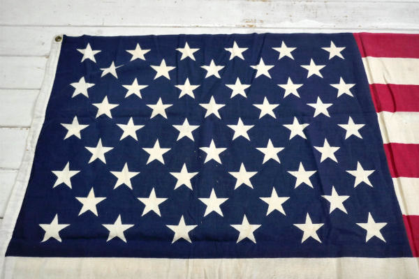 50スター ビッグサイズ コットン製 ヴィンテージ 星条旗 アメリカンフラッグ 旗 インテリア 壁飾り タペストリー USA