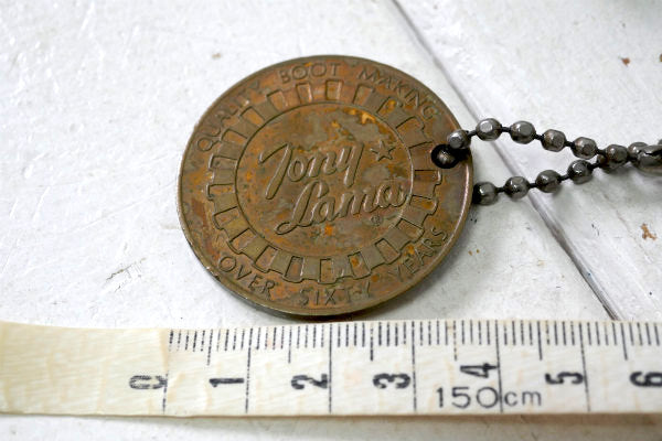 1960’s トニーラマ ウエスタンブーツ ヴィンテージ メダル キーホルダー&OLD オールド キーチェーン USPS キー 鍵2本付き ウエスタンブーツ