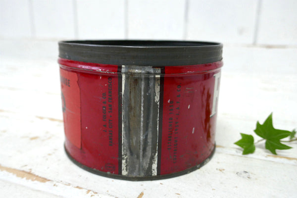 1959's SOLD ステッカー付き フォルジャーズ レッド・ブリキ製・ヴィンテージ・コーヒー缶・coffee 缶 US