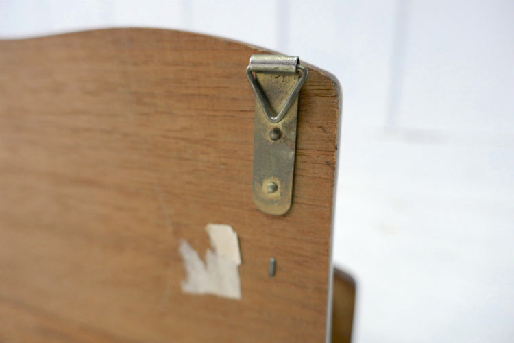 George Good Co 木製 仕切り付き レトロ 70's ヴィンテージ 横型 レターラック レターホルダー