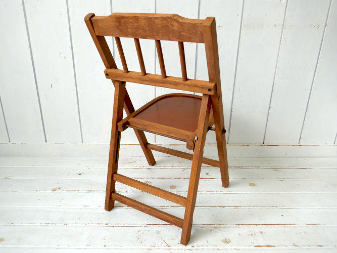 1940's Babee Tenda 木製 折り畳み式  ヴィンテージ フォールディングチェア 木製椅子 子供イス チャイルドチェア USA