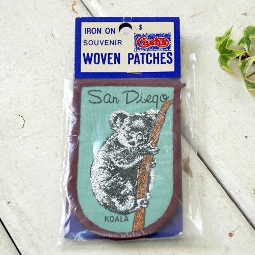San Diego Zoo サンディエゴ動物園 コアラ スーベニア デッドストック ヴィンテージ ワッペン 刺繍ワッペン パッチ