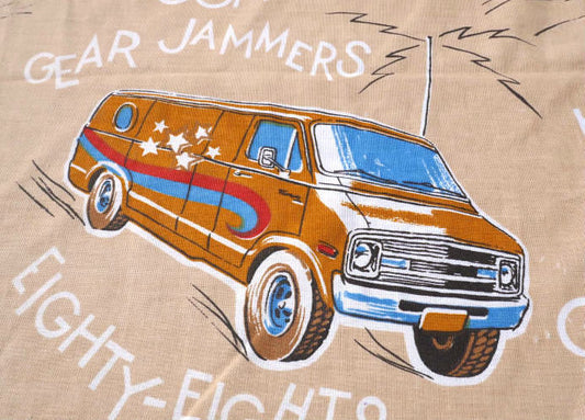 アメ車 トラック ジープ フリンジ付き レトロ ヴィンテージ ベッドスプレッド ベッドカバー 大判サイズ USA