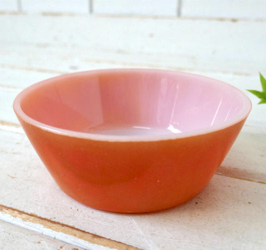 フェデラル FEDERAL GLASS オレンジ 橙 ミルクガラス製 ヴィンテージ シリアルボウル 食器 USA